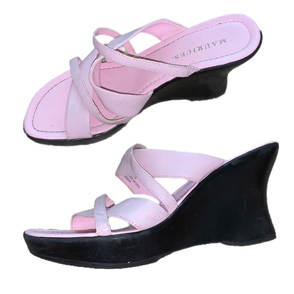 Y2K Pink Wedged Sandals